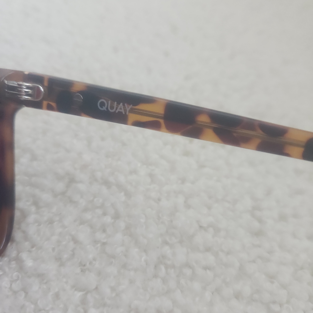 Quay Australia Nightfall Tortoise Brown Polarized Sunglasses MirroredSold Out - Picture 16 of 17